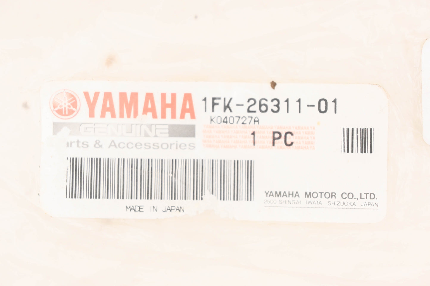 New OEM Yamaha 1FK-26311-01-00 Throttle Cable NOS