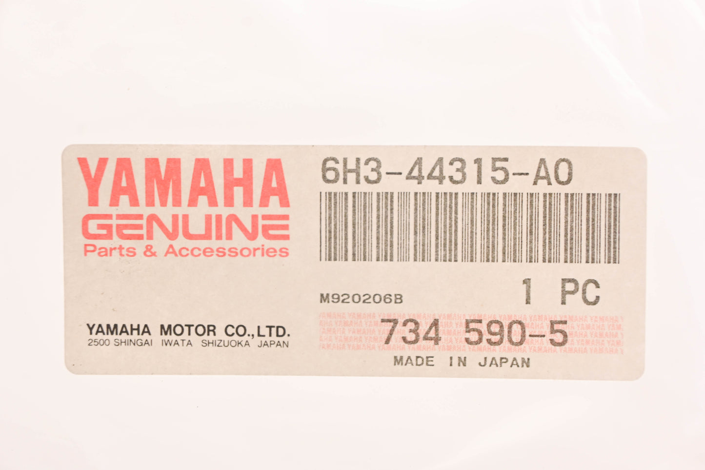 New OEM Yamaha 6H3-44315-A0-00 Water Pump Lower Gear Case Gasket NOS