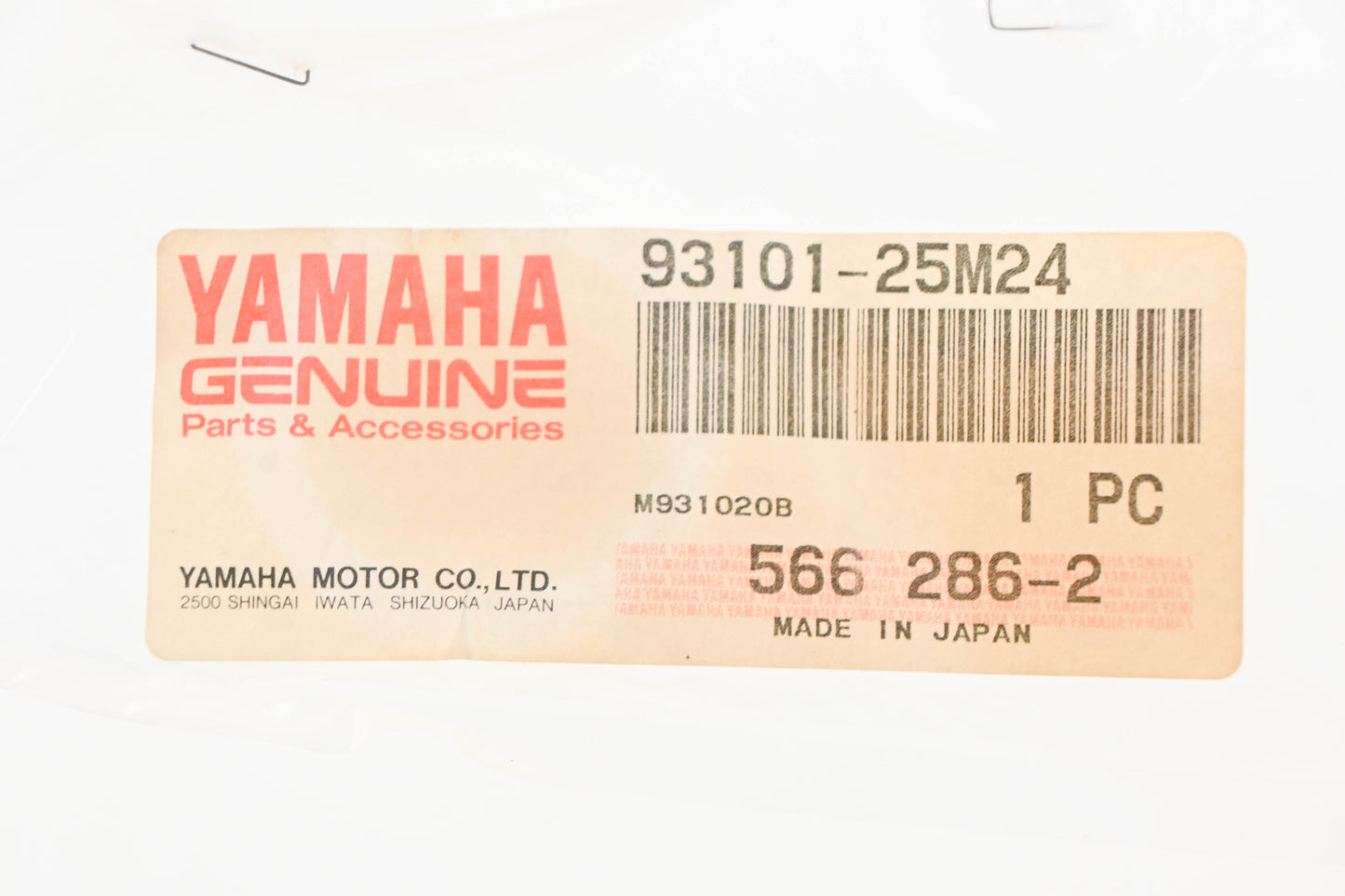 New OEM Yamaha 93101-25M24-00 Oil Seal NOS