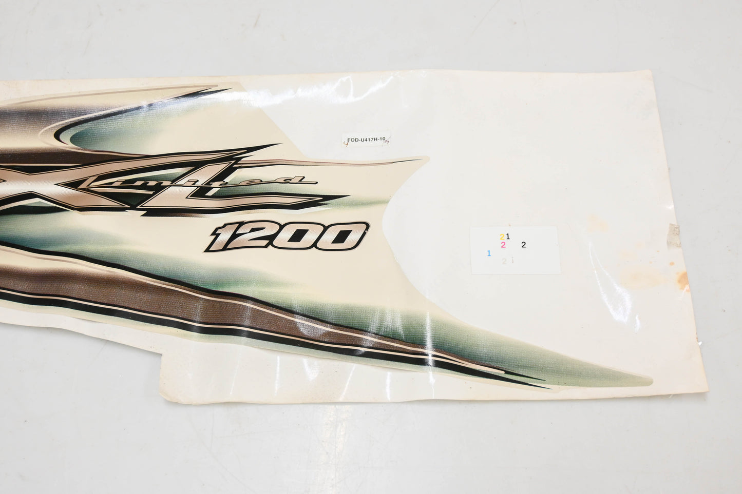 New OEM Yamaha F0D-U417H-10-00 XL1200 Limited Graphic #7 Decal NOS