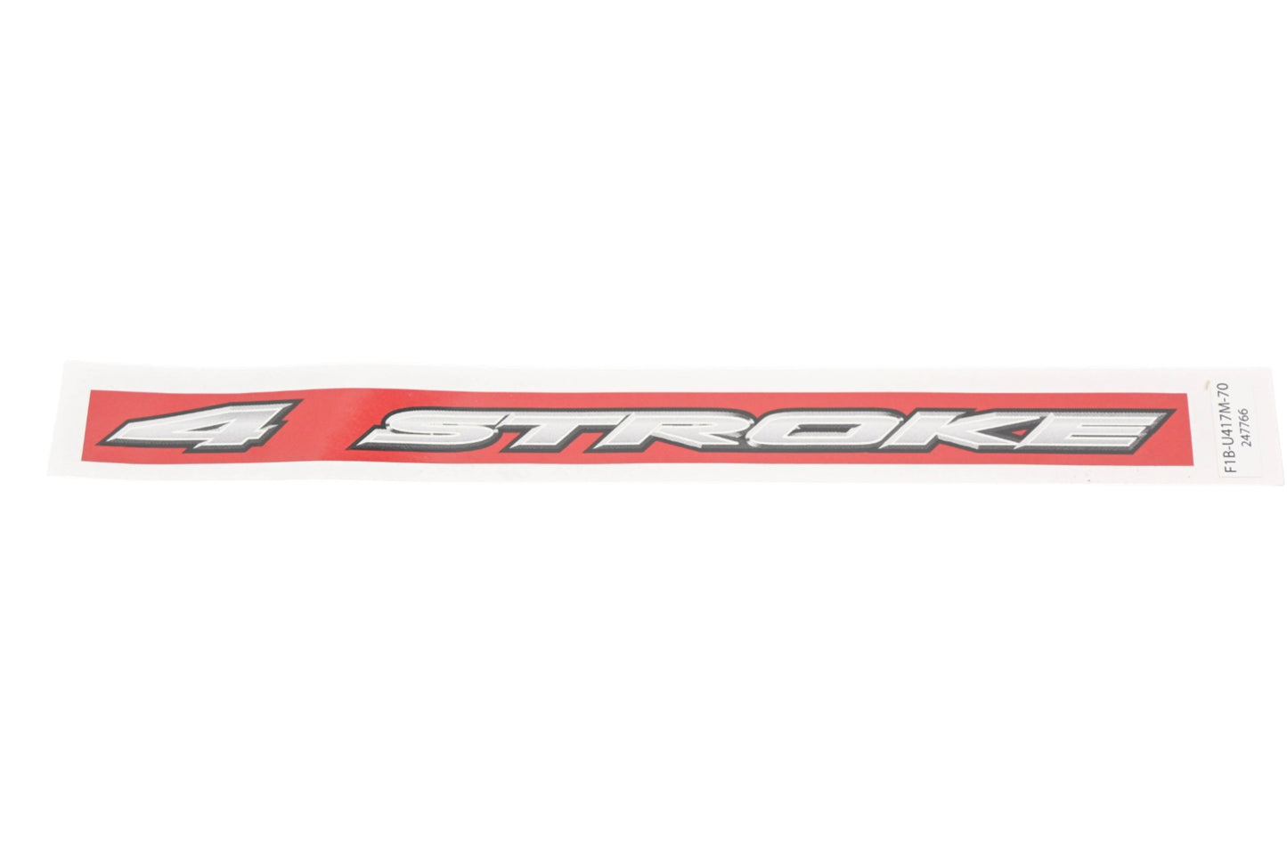 New OEM Yamaha F1B-U417M-70-00 Red 4 Stroke Graphic Decal NOS