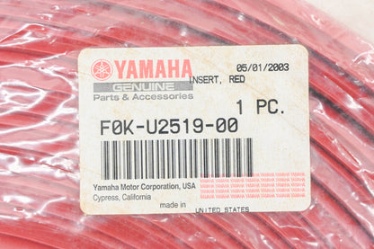New OEM Yamaha F0K-U2519-00-00 Red Gunwale Insert NOS