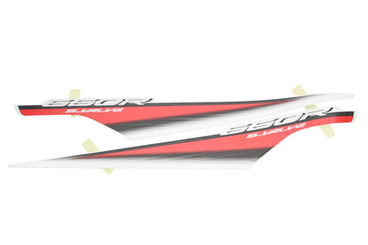New OEM Yamaha 5LP-2165A-70-00 Red 660R 5 Valve Rear Fender Graphic Decal Kit NOS
