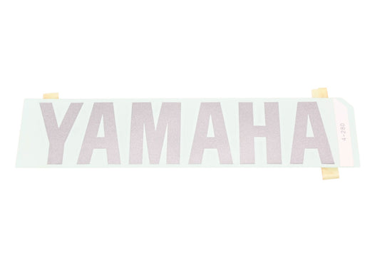 New OEM Yamaha 99247-00280-00 Metallic Silver Emblem Decal NOS