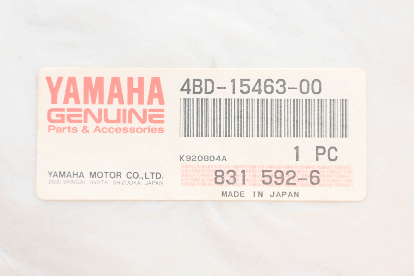 New OEM Yamaha 4BD-15463-00-00 Clutch Cover Gasket NOS