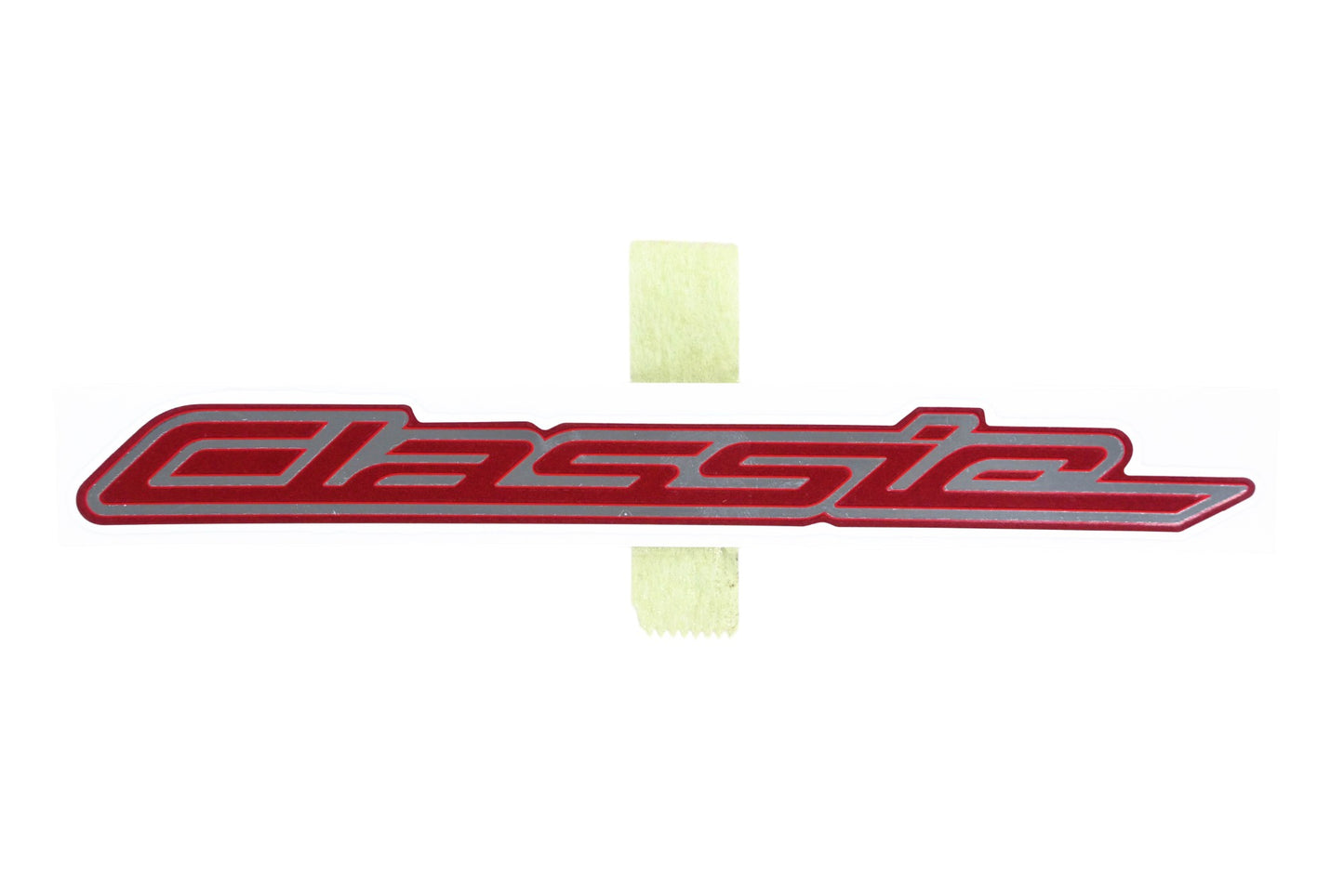 New OEM Yamaha 5BN-21578-G0-00 Red/Silver Classic Decal NOS
