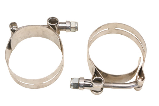 Aftermarket HU025A-10 Stainless Steel T-Bolt 2.25" Clamps Qty 2 NOS