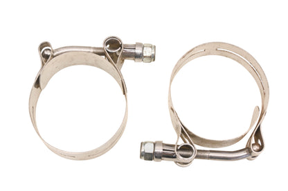 Aftermarket HU025A-10 Stainless Steel T-Bolt 2.25" Clamps Qty 2 NOS