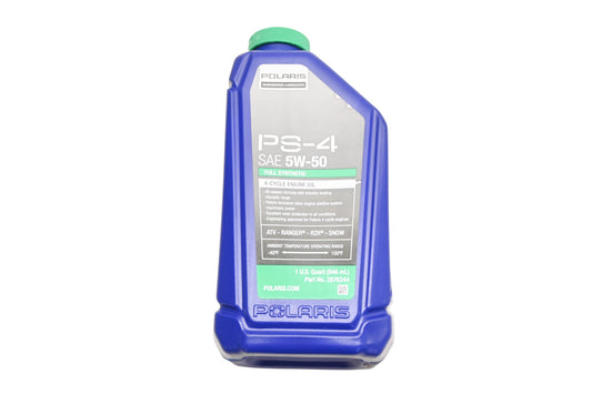 New OEM Polaris 2876244 PS-4 SAE 5W-40 Synthetic Oil 1-Quart NOS