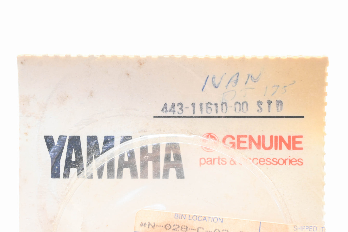 New OEM Yamaha 443-11610-00-00 Piston Ring STD Kit NOS