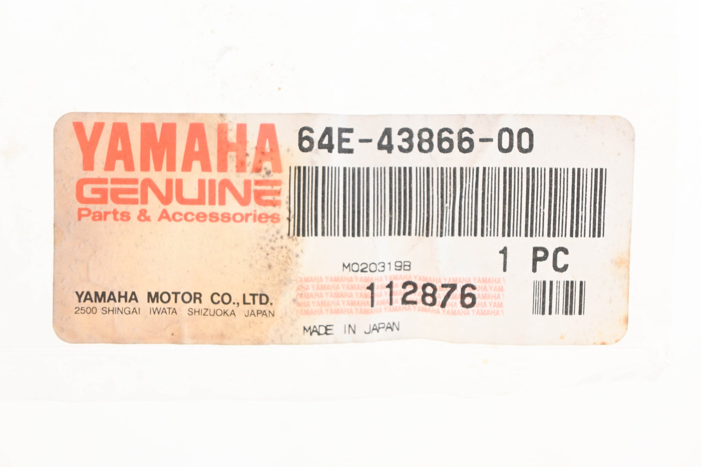New OEM Yamaha 64E-43866-00-00 O-Ring NOS