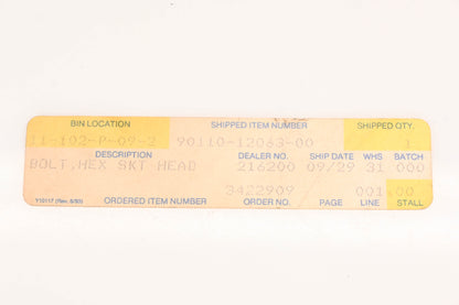 New OEM Yamaha 90110-12063-00 Socket Head Bolt NOS