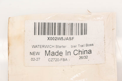 Waterwich CZ720-FBA, X002W5JASF Starter Motor & Gear Kit NOS