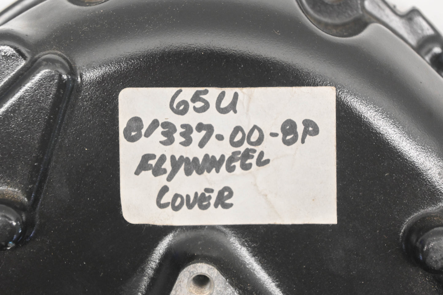 New OEM Yamaha 65U-81337-00-8P Black Flywheel Cover NOS