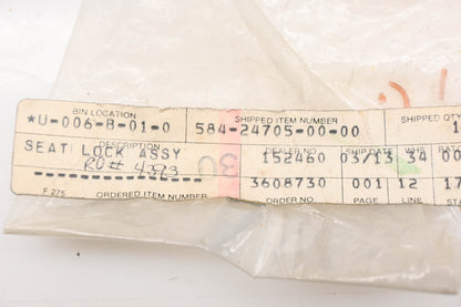 New OEM Yamaha 584-24705-00-00 Seat Lock Assembly With Keys NOS