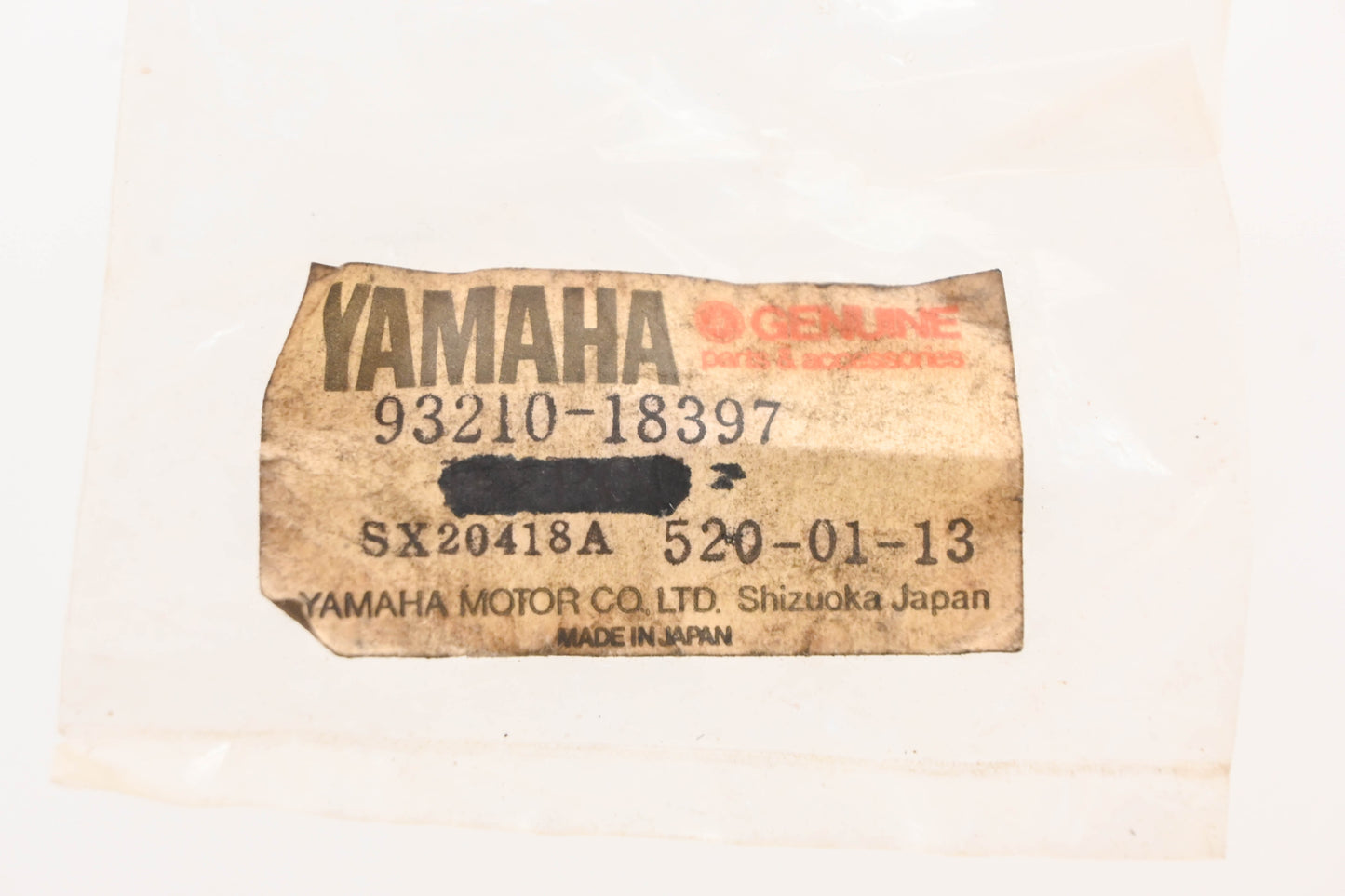 New OEM Yamaha 93210-18397-00 O-Ring NOS