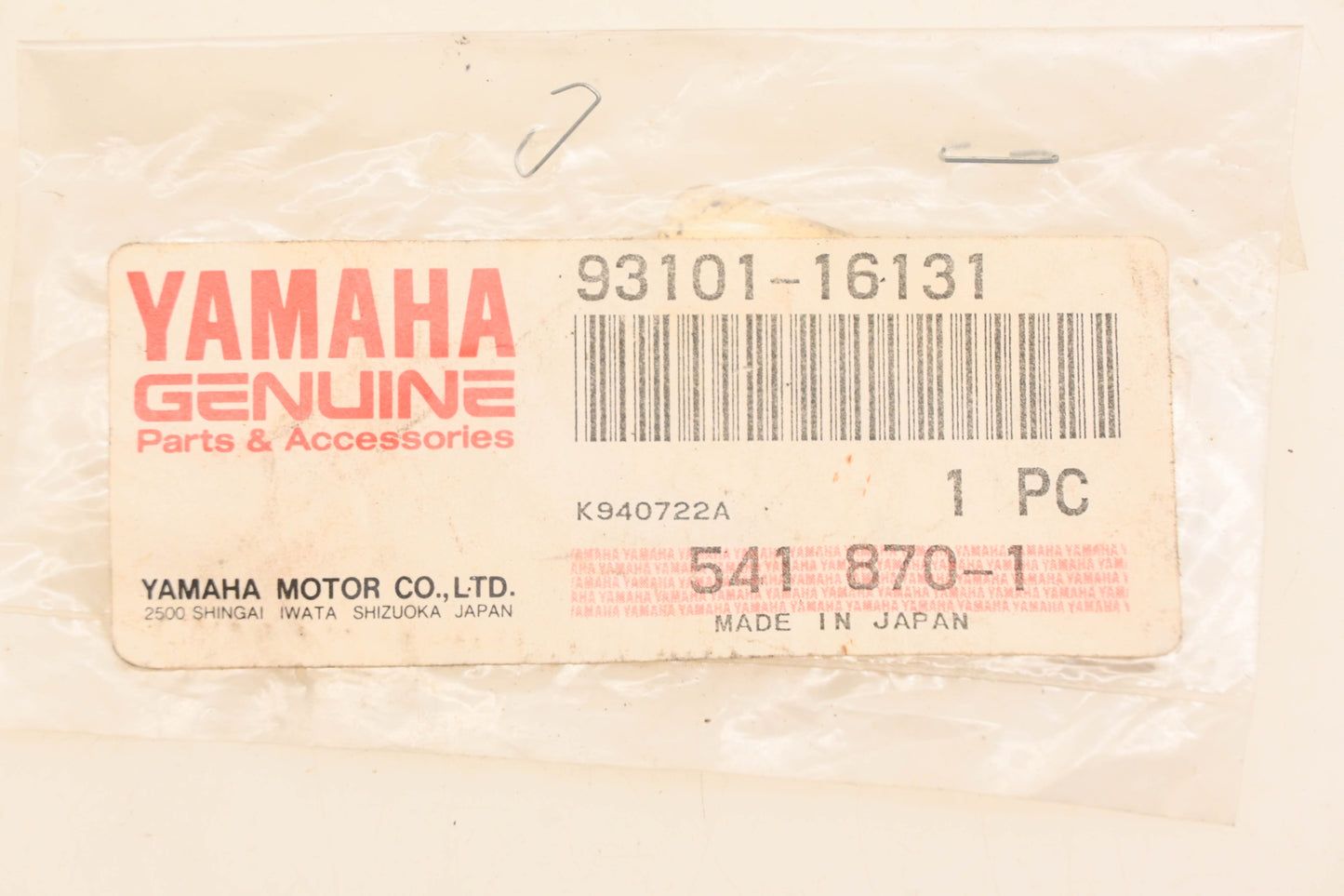 New OEM Yamaha 93101-16131-00 Oil Seal NOS
