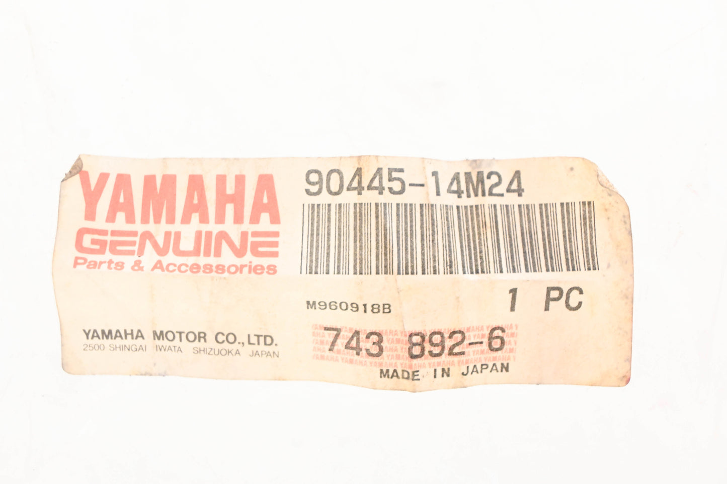 New OEM Yamaha 90445-14M24-00 Hose 260mm x 8mm NOS
