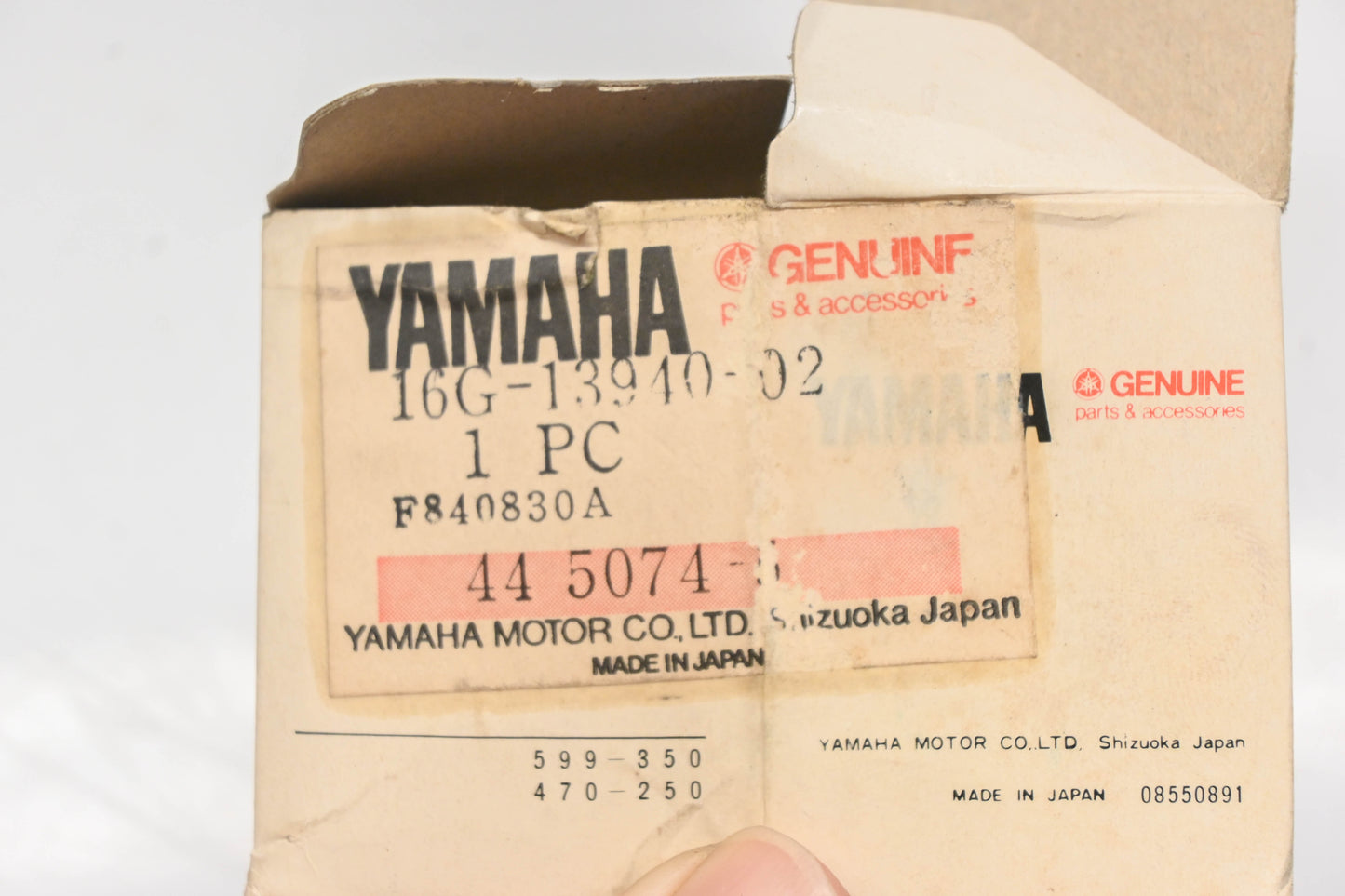 New OEM Yamaha 16G-13940-02-00 Check Valve Assembly NOS