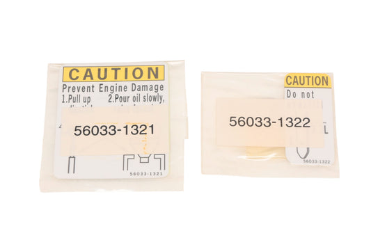 New OEM Kawasaki 99996-1345 Caution Label Decal Kit NOS