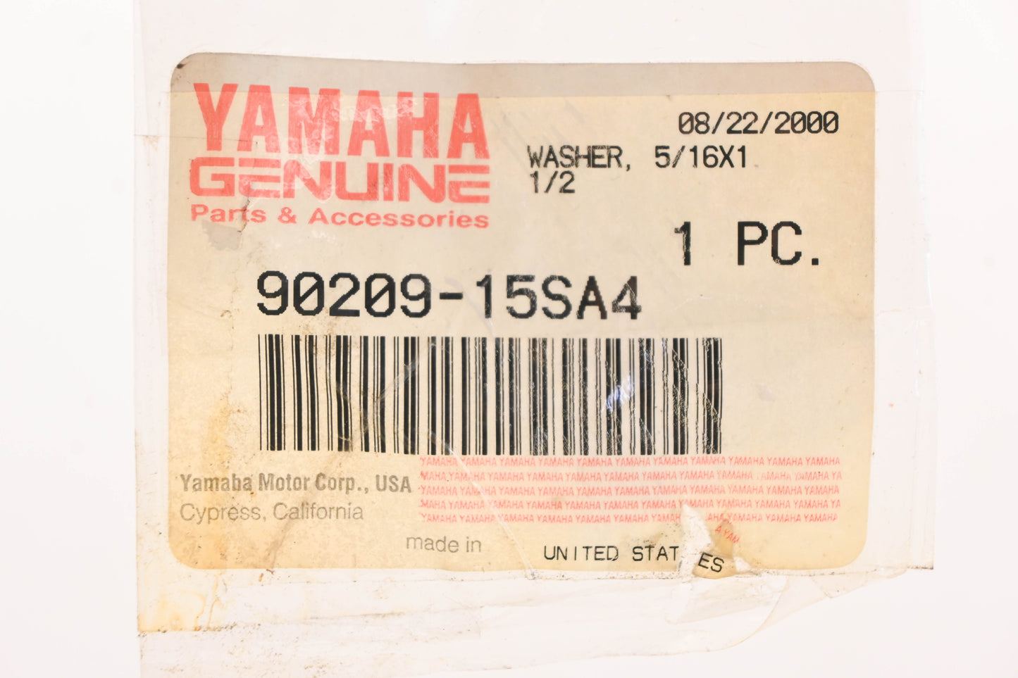 New OEM Yamaha 90209-15SA4-00 Plate Washer NOS