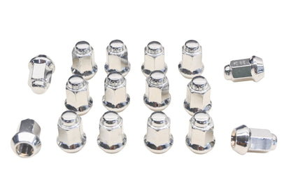 ITP ALUG13BX, 0223-0001 Chrome 3/8-24 Lugnuts Qty 16 NOS