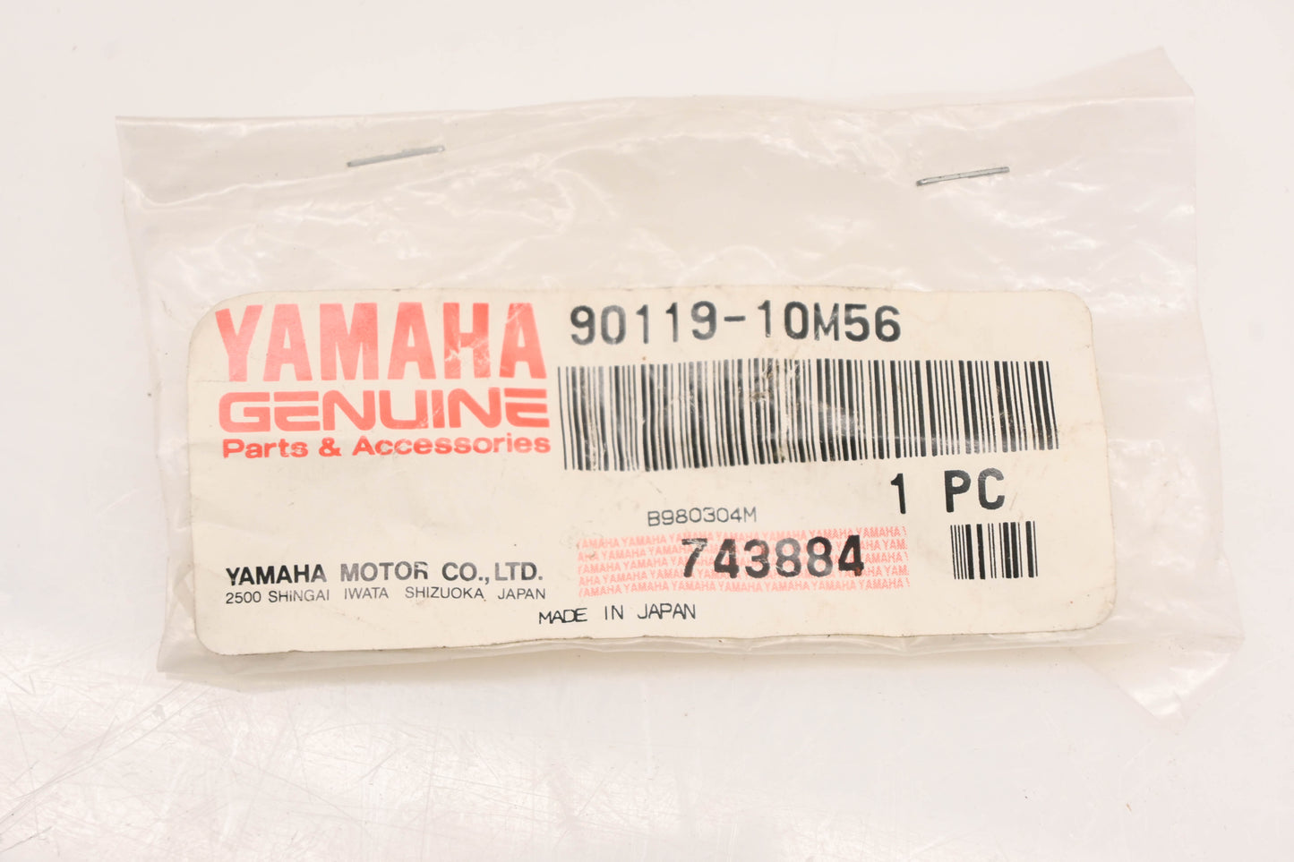 New OEM Yamaha 90119-10M56-00 Hex Bolt With Washer NOS
