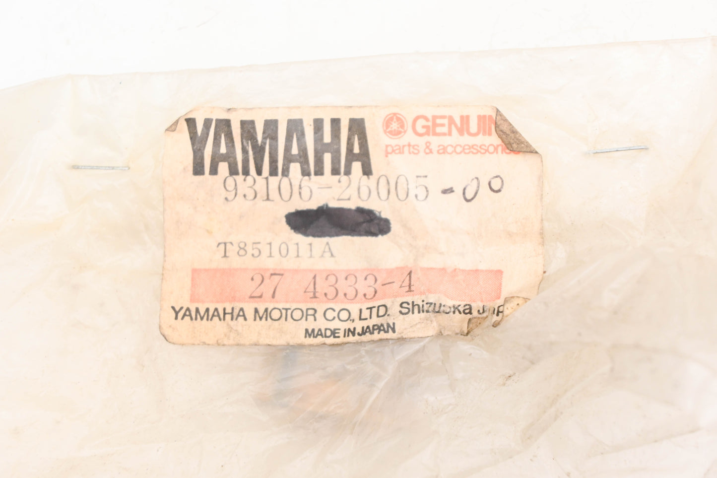 New OEM Yamaha 93106-26005-00 Wheel Oil Seal NOS
