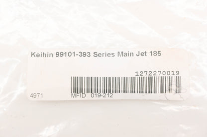 Keihin 99101-393-185, 019-212 Main Jet #185 NOS