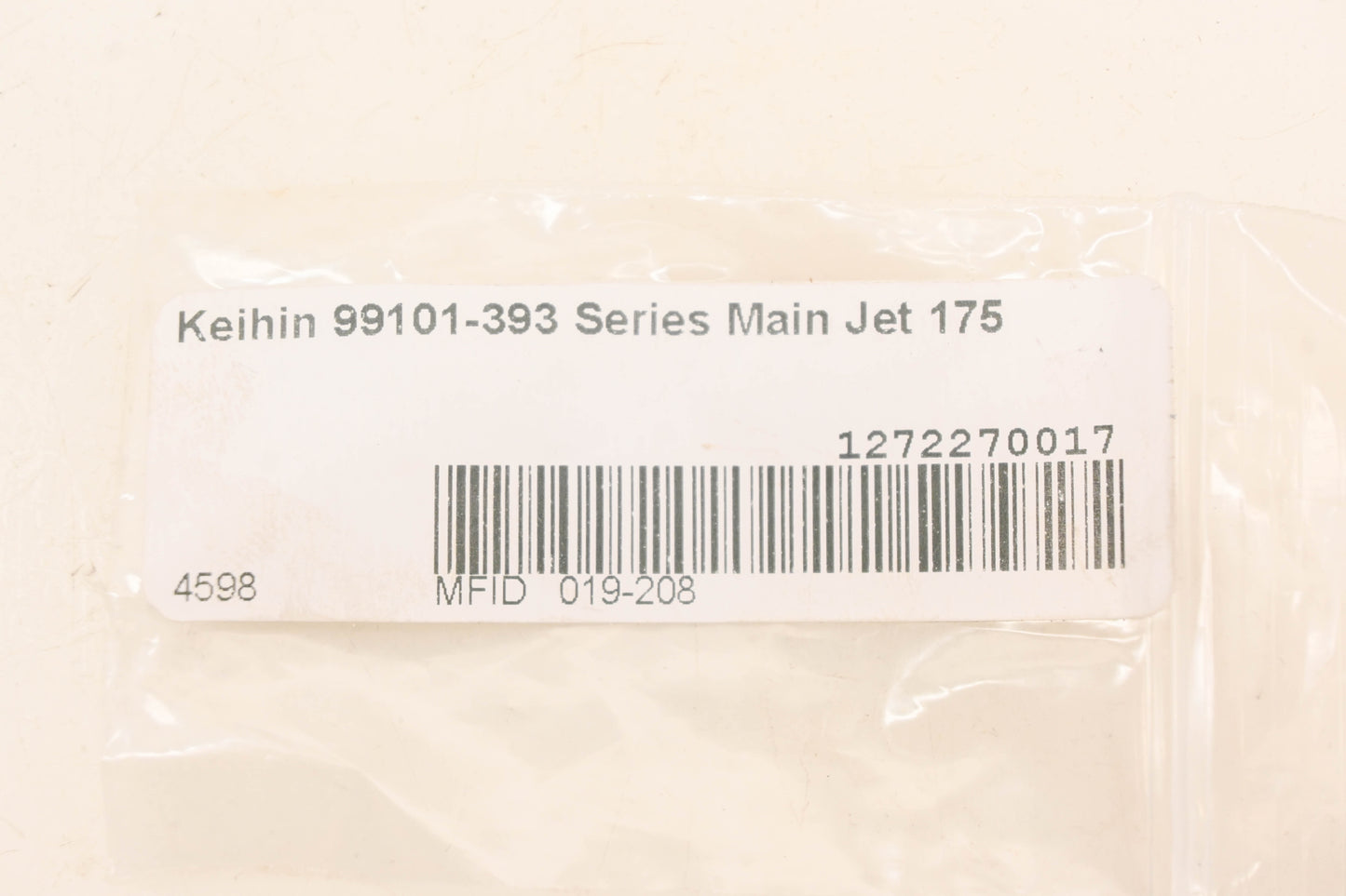 Keihin 99101-393-175, 019-208 Main Jet #175 NOS