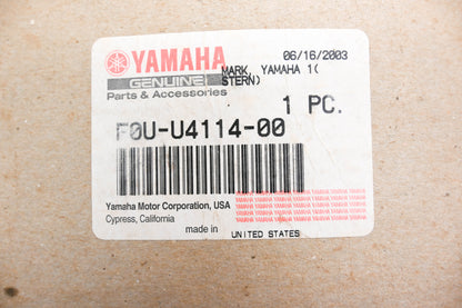 New OEM Yamaha F0U-U4114-00-00 Decal NOS