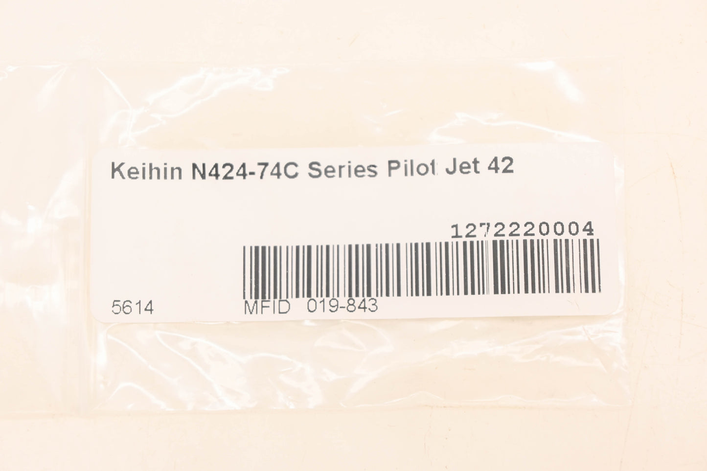 Keihin N424-74C-42, 019-843 Pilot Jet #42 NOS