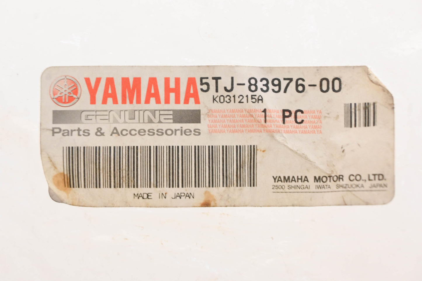 New OEM Yamaha 5TJ-83976-00-00 Stop Kill Switch Kit NOS