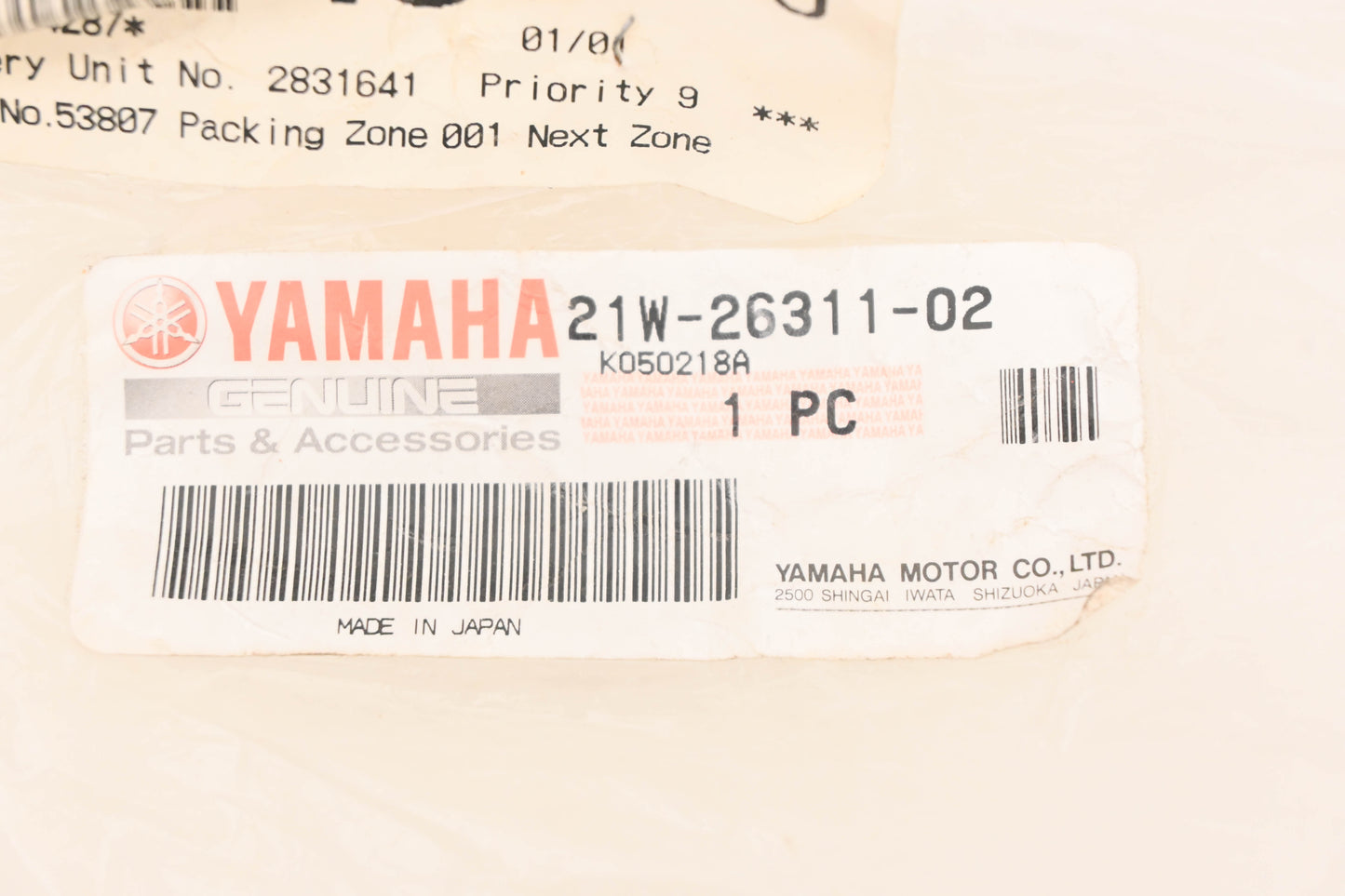 New OEM Yamaha 21W-26311-02-00 Throttle Cable NOS