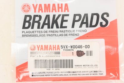 New OEM Yamaha 5VX-W0046-00-00 Disc Brake Pad Kit NOS