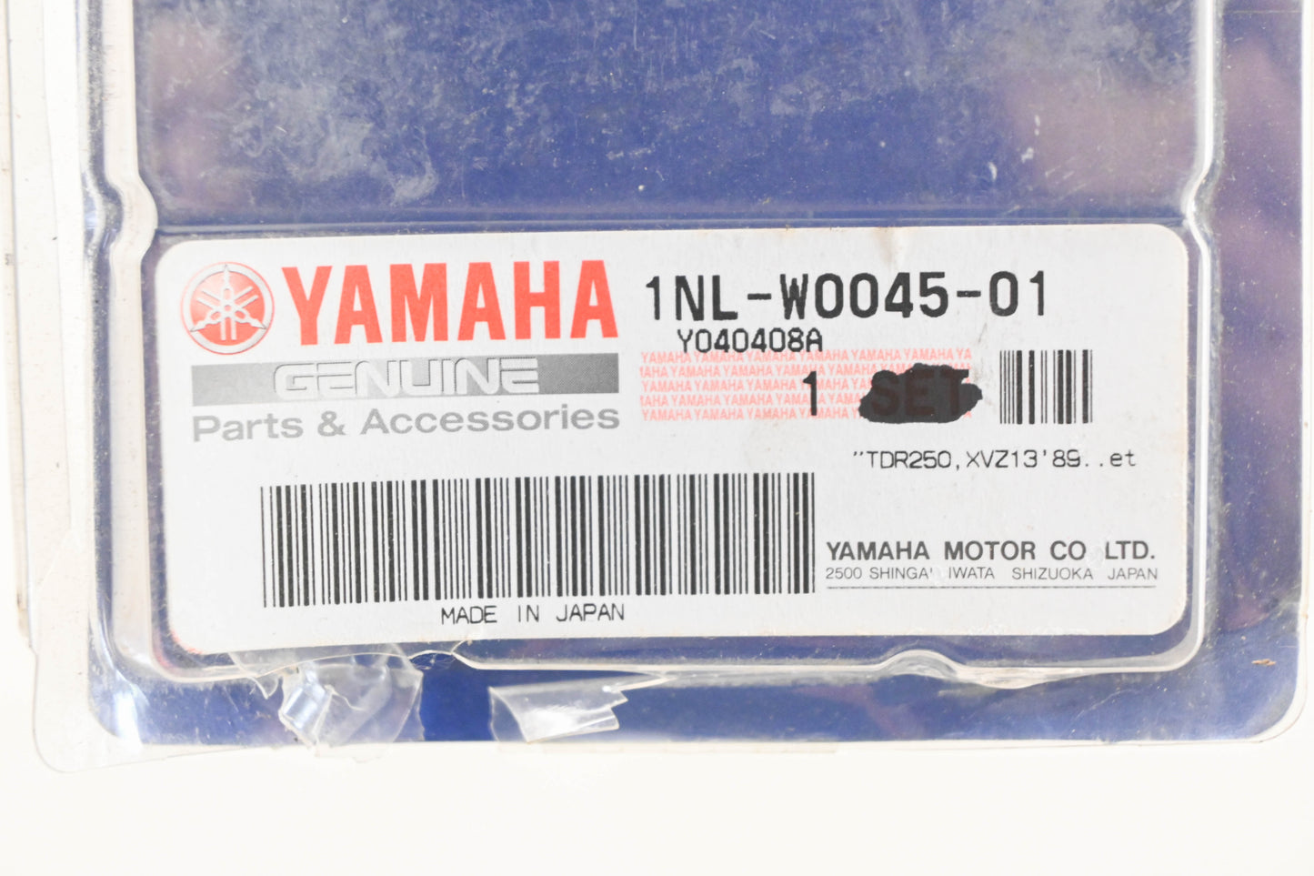 New OEM Yamaha 1NL-W0045-01-00 Disc Brake Pad Kit NOS