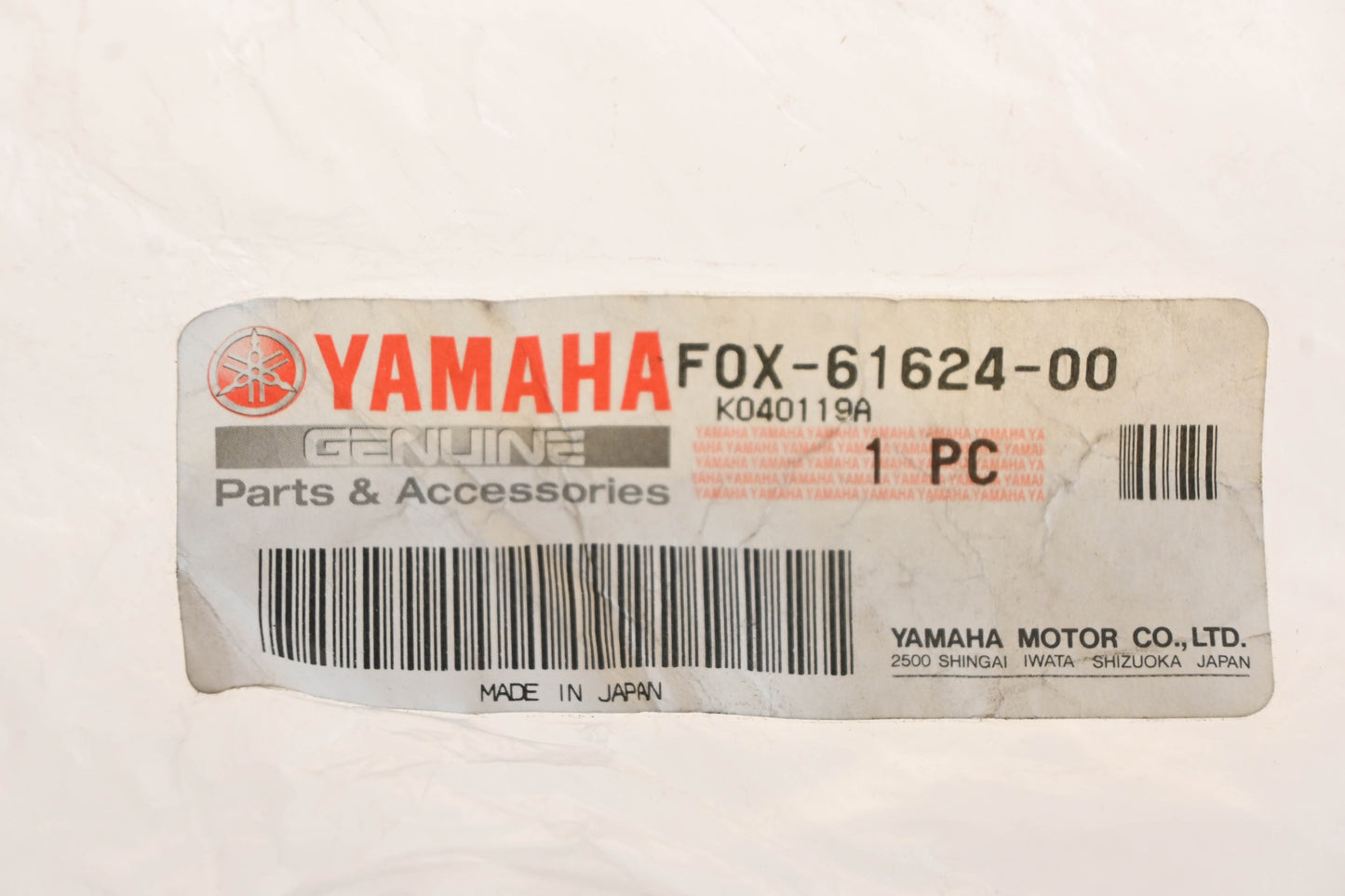 New OEM Yamaha F0X-61624-00-00 Bow Eye Tow Hook NOS