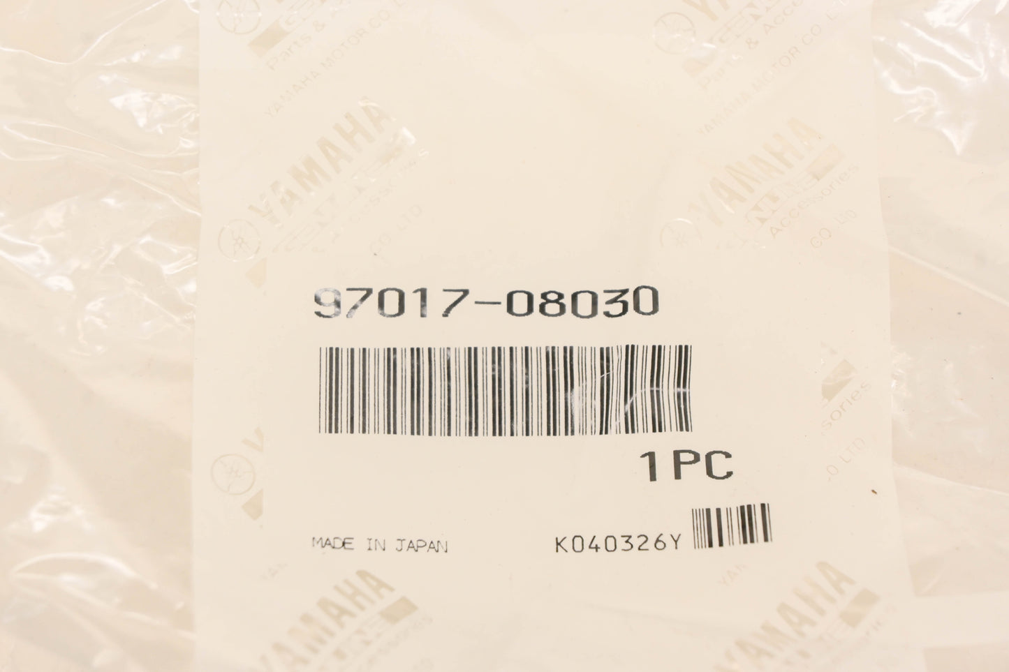 New OEM Yamaha 97017-08030-00 Hex Bolt NOS