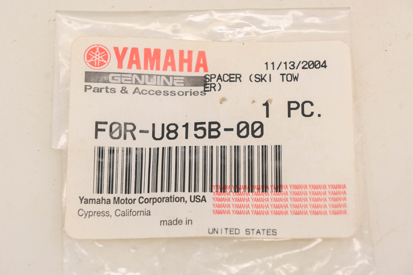 New OEM Yamaha F0R-U815B-00-00 Wakeboard Tower Sleeve Spacer NOS
