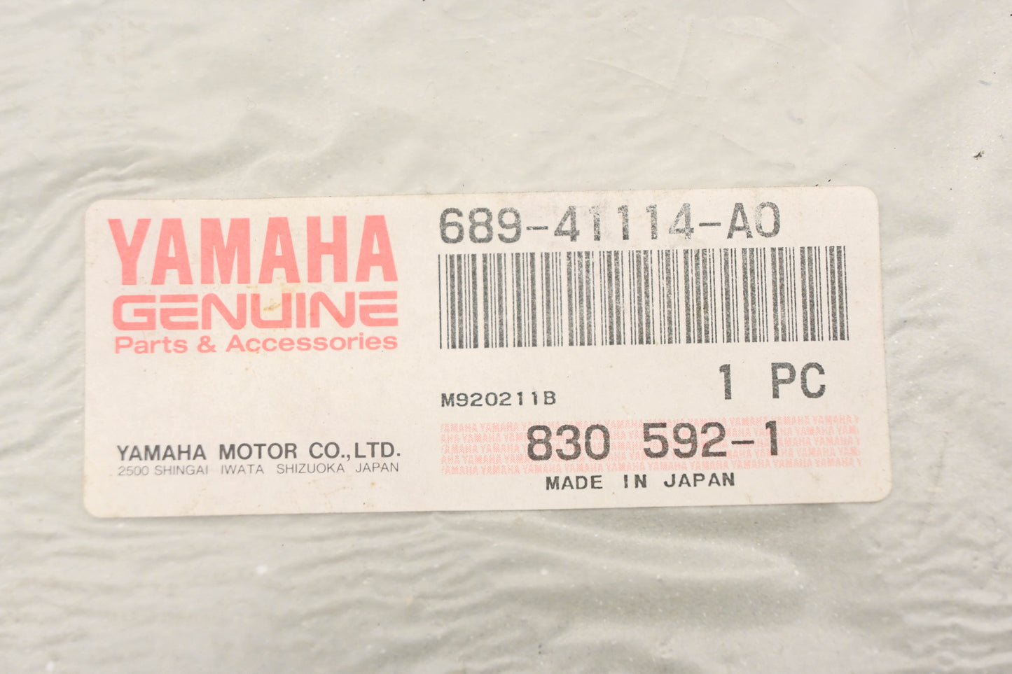 New OEM Yamaha 689-41114-A0-00 Outer Exhaust Cover Gasket NOS