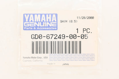 New OEM Yamaha GD0-67249-00-05 Shim NOS