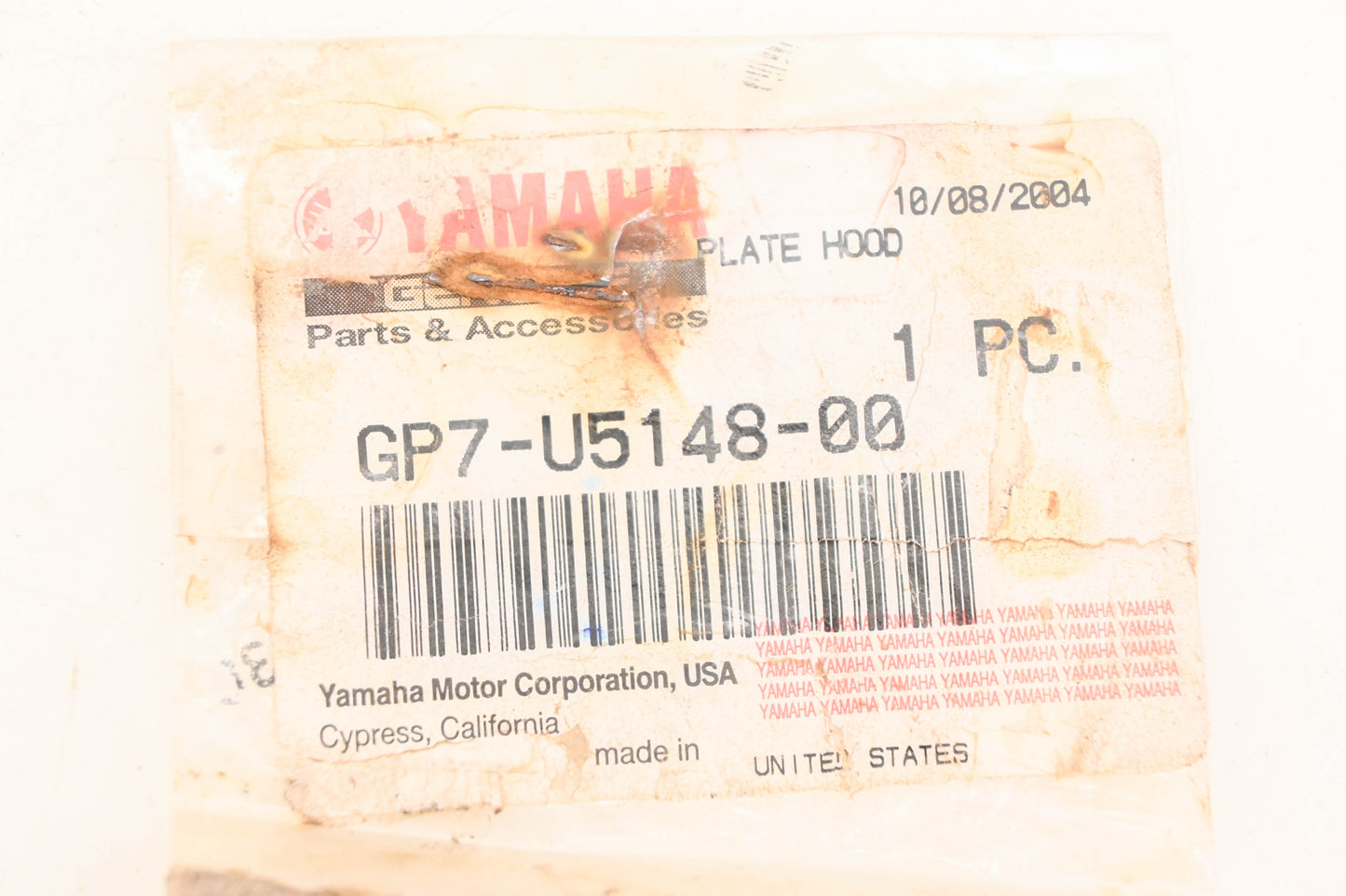 New OEM Yamaha GP7-U5148-00-00 Hood Latch Plate NOS