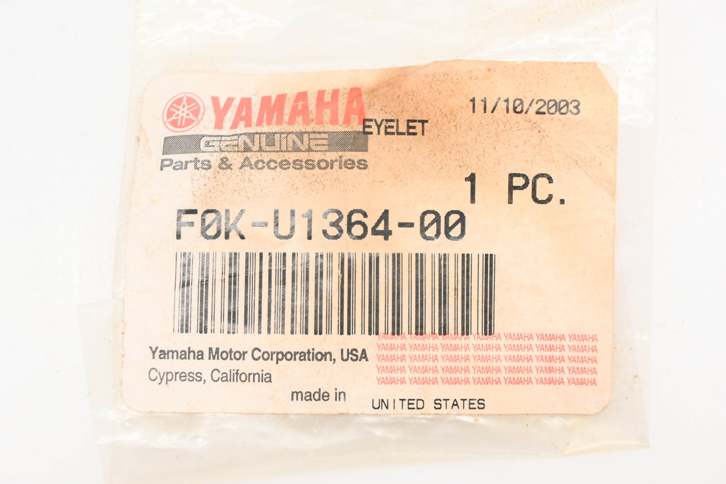 New OEM Yamaha F0K-U1364-00-00 Shift Rod Eyelet NOS