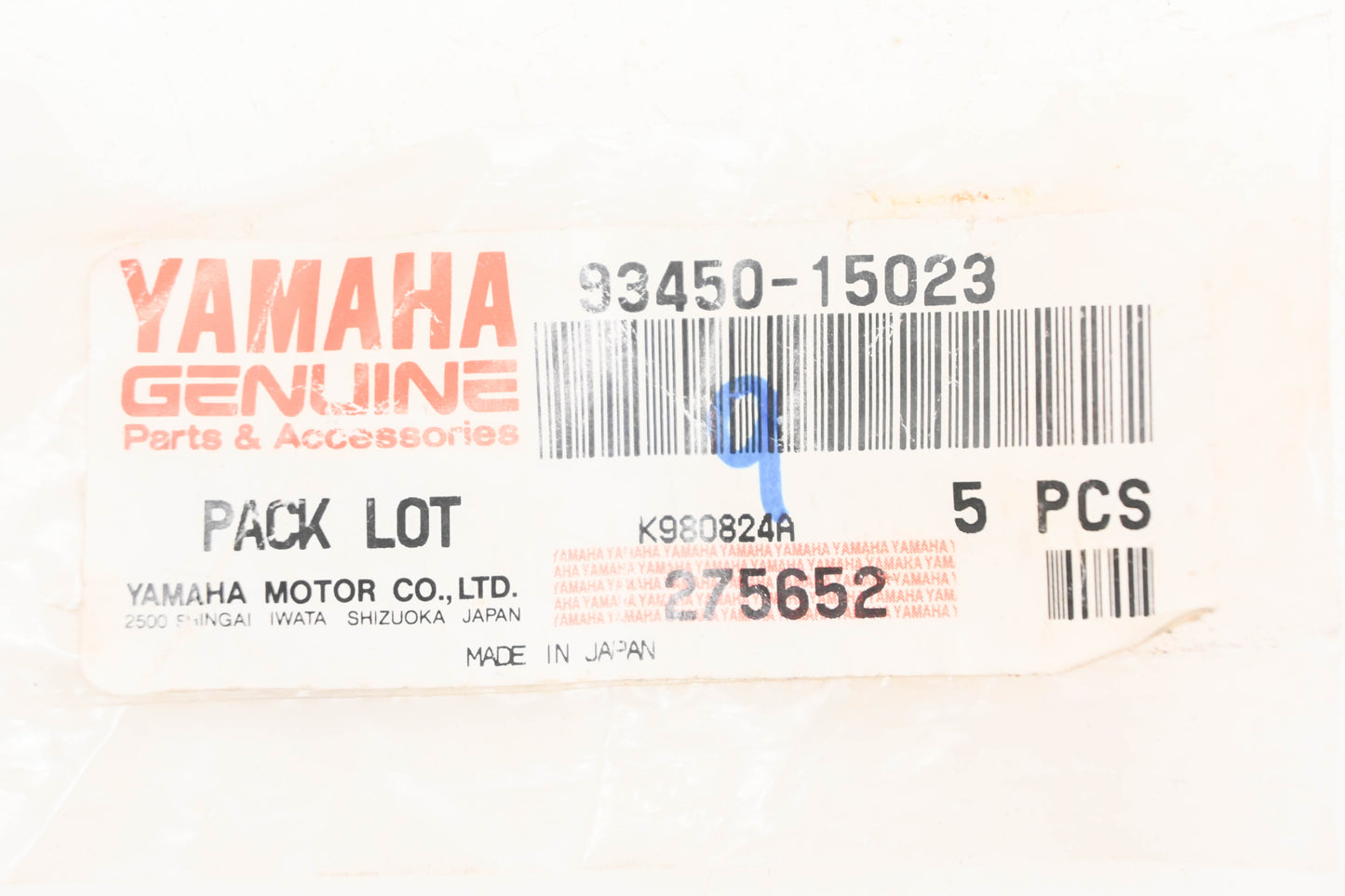 New OEM Yamaha 93450-15023-00 Circlips Qty 5 NOS