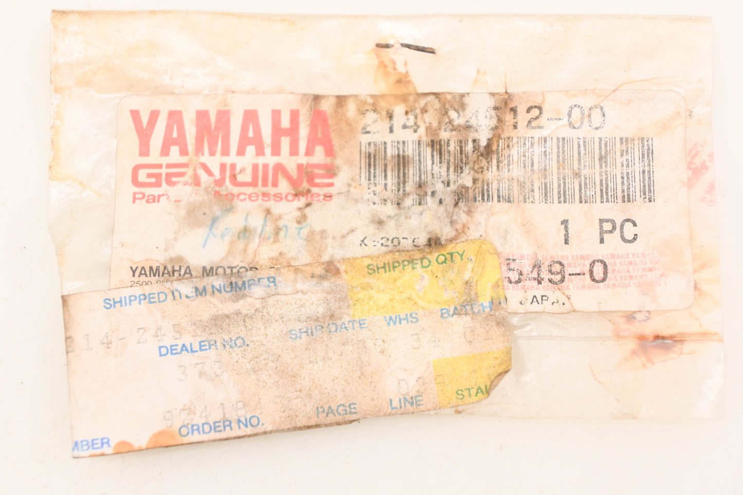 New OEM Yamaha 214-24512-00-00 Petcock Gasket NOS