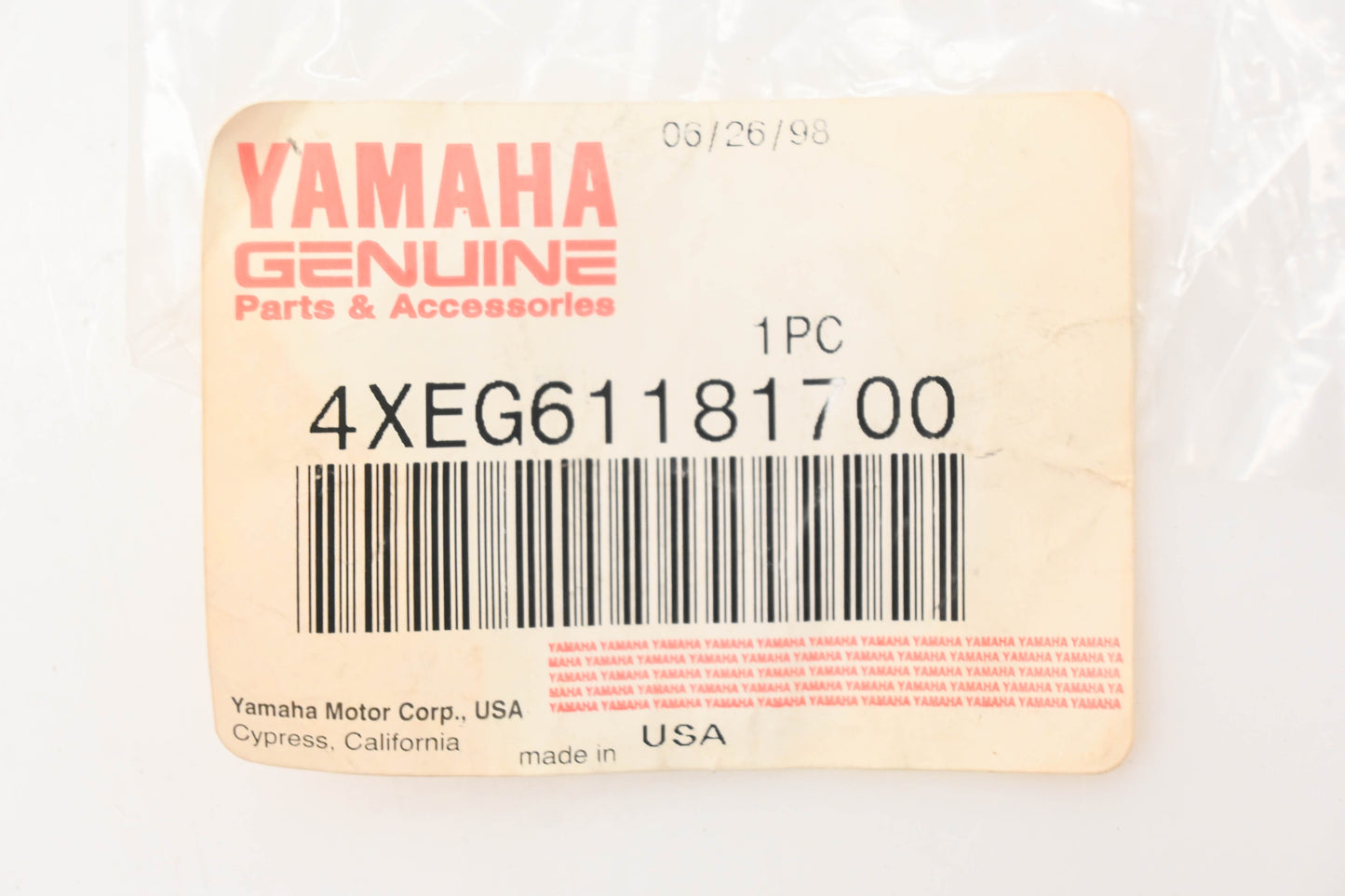New OEM Yamaha 4XE-G6118-17-00 Thrust Washer 1.7mm NOS