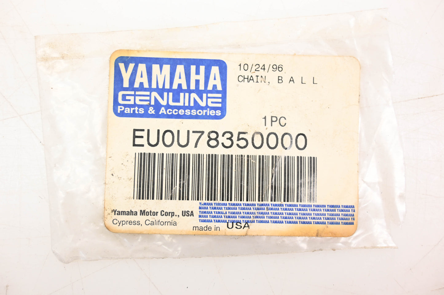 New OEM Yamaha EU0-U7835-00-00 Oil Cap Chain NOS