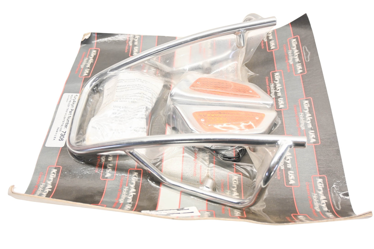 Kuryakyn 7306 Front Fender Trim & Light Kit NOS