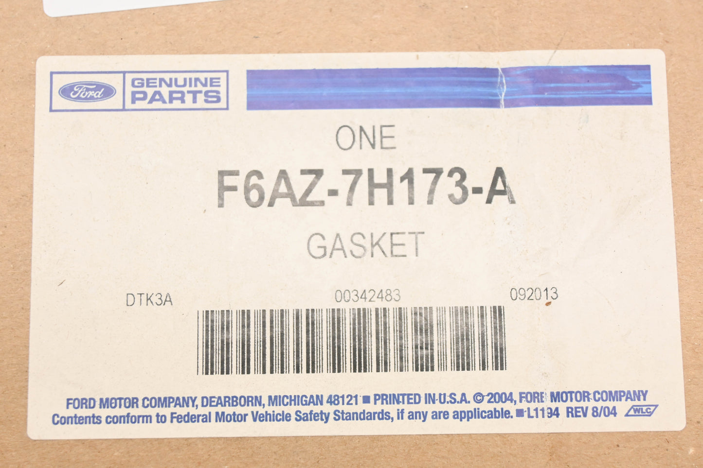 New OEM Ford F6AZ-7H173-A Valve Body Gasket NOS