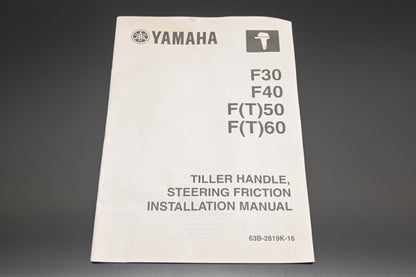 New OEM Yamaha 63B-2819K-16-00 F30/40 F(T)50/60 Installation Manual NOS